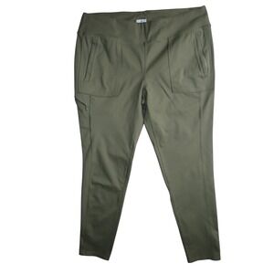 RIDGECUT TOUGHWEAR Pants Woman's XL‎ Green Performance Cargo Tapered Pull On